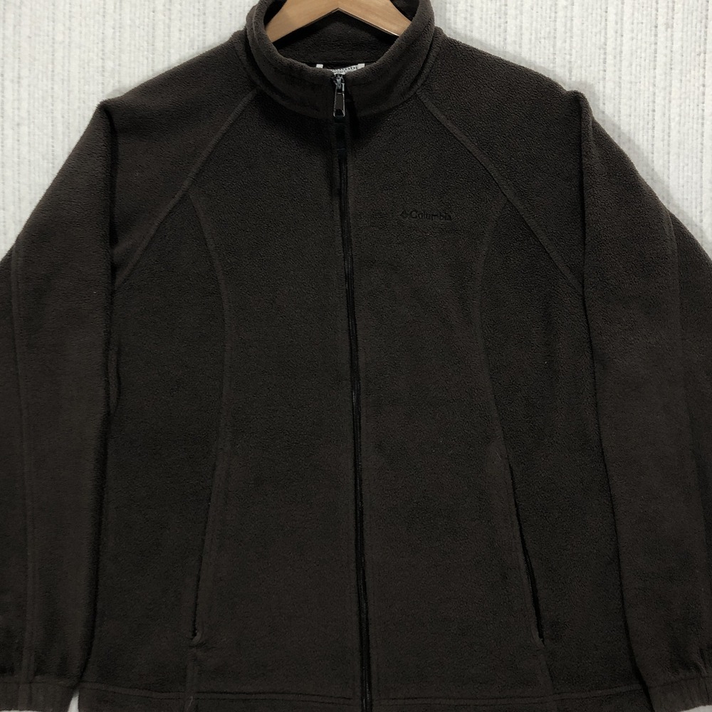 Columbia Benton Springs Full Zip Fleece Jacket Brown WL6439 Womens Large